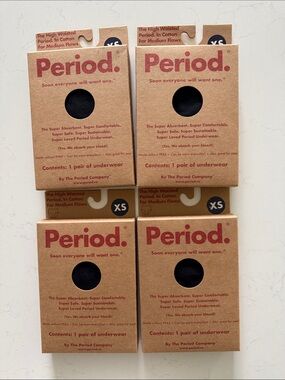 NWT never opened—Period. High Waisted Period Underwear - Black (XS) - 4 Pack